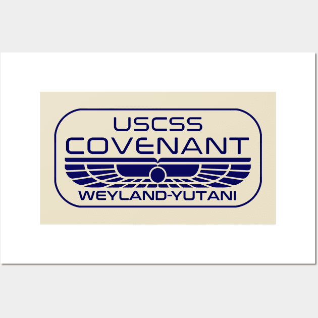 USCSS Covenant crew tee Wall Art by udezigns